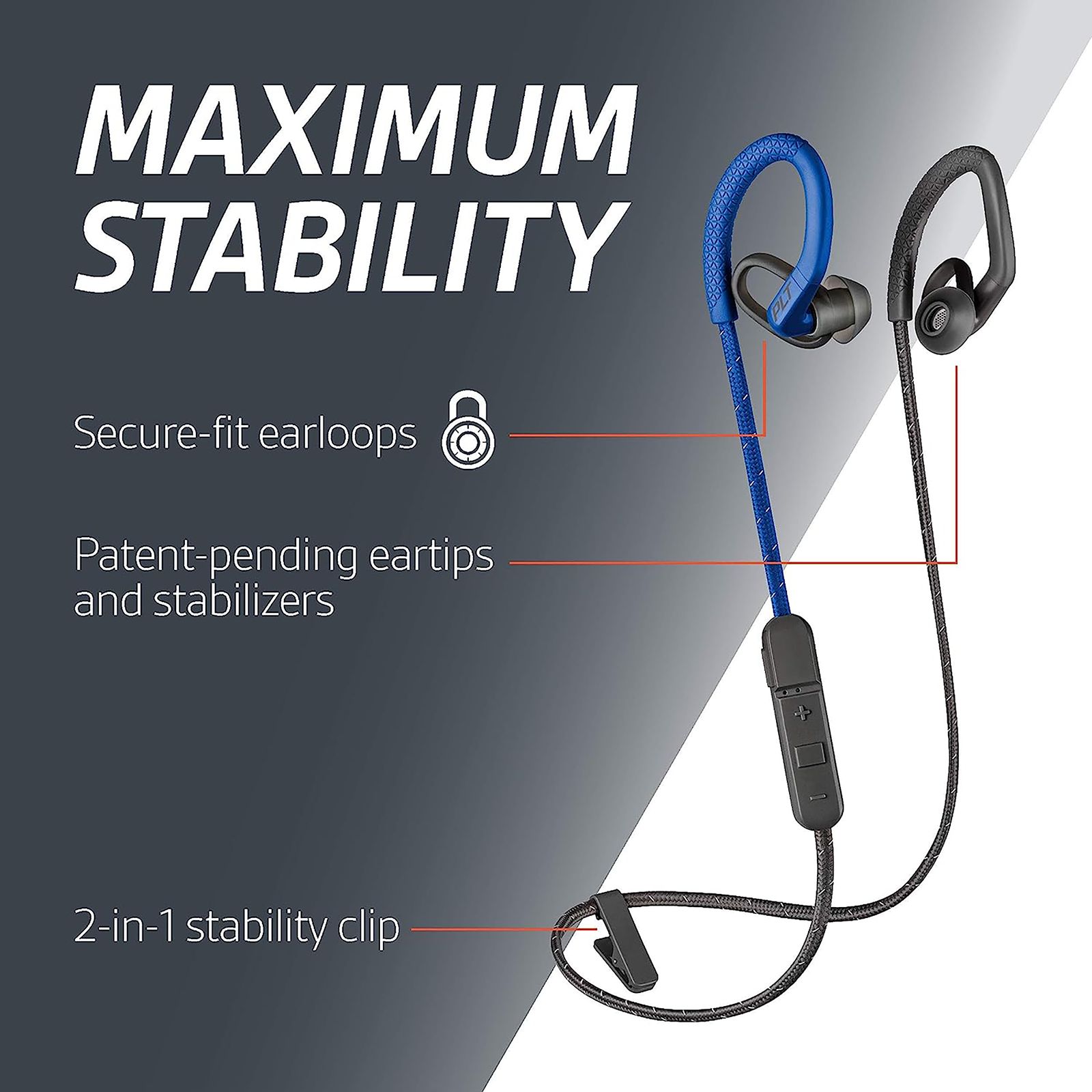 Buy Plantronics BackBeat Fit 350 Wireless Earphones (Black and